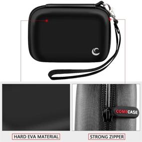 img 1 attached to Чехол для цифровой камеры AbergBest 21 мегапиксель 2,7" с аккумуляторным HD LCD / Kodak Pixpro / Canon PowerShot ELPH 180/190 / Sony DSCW800 / DSCW830 - идеально для путешествий [черный]