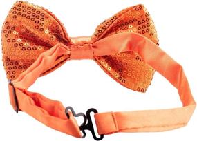 img 1 attached to Sparkling Sequin Bow Ties: Adjustable Men's Accessories for a Dapper Look