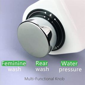 img 3 attached to GuardGets Bidet Toilet Seat Attachment with Dual Nozzle Spray for Toilets - A Space-Saving Left Hand Bidet Replacement, Ideal for Small Bathrooms and Feminine Hygiene