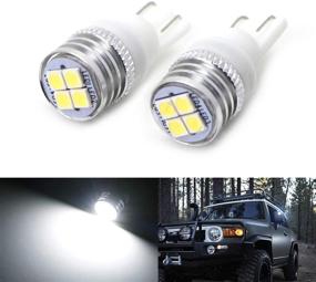 img 4 attached to 🚘 iJDMTOY (2) JDM Xenon White 4-SMD High Power LED Side Mirror Bulbs for 2007-2014 Toyota FJ Cruiser