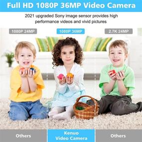 img 3 attached to 📹 36MP WiFi Vlogging Camcorder for YouTube, FHD 1080P Video Camera with IR Night Vision, 16X Digital Recorder, Microphone, 2.4G Remote, Battery Charger - 2021 New Version