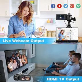 img 1 attached to 📹 36MP WiFi Vlogging Camcorder for YouTube, FHD 1080P Video Camera with IR Night Vision, 16X Digital Recorder, Microphone, 2.4G Remote, Battery Charger - 2021 New Version