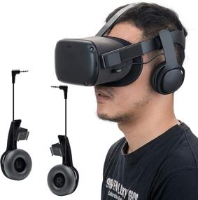 img 4 attached to 🎧 Enhance Your VR Experience with the New Version Stereo 3D 360 Degree Sounds Deep Bass VR Privacy Headphone/Soundkit Custom Made for Oculus Quest VR Headset