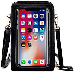 img 4 attached to 📱 Stylish and Functional Touch Screen Cell Phone Purse for Women: Crossbody Bag with Card Holder and Wallet