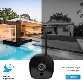img 1 attached to 📷 Advanced Outdoor Security Camera - PIR Motion Detection, Waterproof, HD Video, Night Vision, Smartphone Alerts