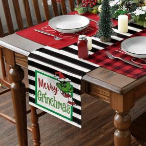 img 2 attached to Artoid Mode Grinchmas Christmas Decoration Kitchen & Dining for Kitchen & Table Linens