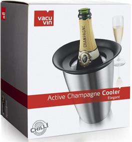 img 1 attached to 🍾 Champagne Cooler - Vacu Vin Rapid Ice in Stainless Steel