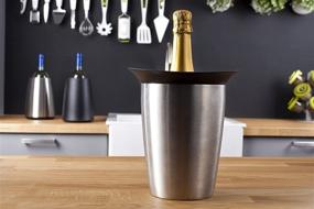 img 2 attached to 🍾 Champagne Cooler - Vacu Vin Rapid Ice in Stainless Steel