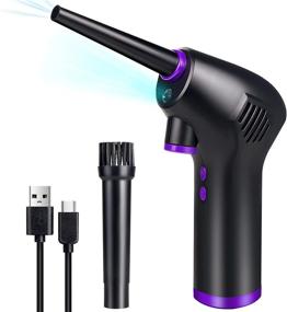 img 4 attached to 💨 Lantoo Electric Cordless Air Duster - Computer Cleaning with Rechargeable 15000mAh Battery, Powerful 36000 RPM, Typc-C Fast Charging - A Compressed Air Cans Spray Gas Cans Alternative