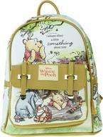 winnie pooh faux leather backpack logo