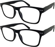 👓 pack of 2 bulk multi focus 3 power progressive reading glasses - no line logo