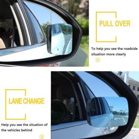 img 3 attached to Voroly Anti-Glare Blind Spot Mirror - HD Glass Adjustable Car Rear View Mirror for Enhanced Visibility - Pack of 2 (Rectangular)