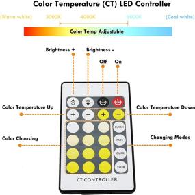 img 2 attached to Lvyinyin Under Cabinet LED Puck Lights, Remote Control, Dimmable Linkable Kit, 2 🔦 Changeable Colors, Hardwired, Perfect for Kitchen Counter, Closet and Cupboard Lighting, Set of 12 Lights