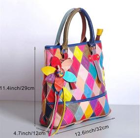 img 3 attached to Segater Multicolor Matching Crossbody Shoulder Women's Handbags & Wallets in Totes