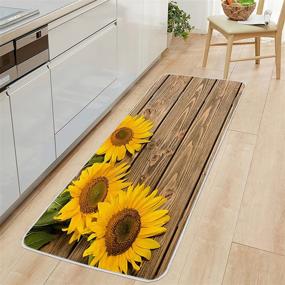 img 1 attached to ZEREAA Absorbent Sunflower Soft Non Skid 48Inches Kitchen & Dining