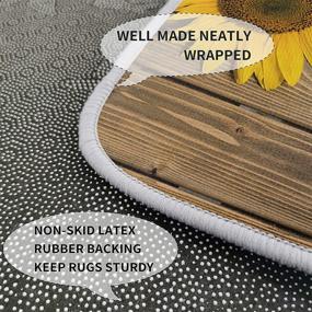 img 2 attached to ZEREAA Absorbent Sunflower Soft Non Skid 48Inches Kitchen & Dining