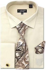 img 4 attached to C Allen Diamond Pattern Cufflinks Men's Clothing and Shirts