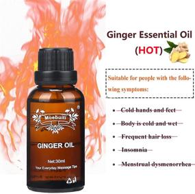 img 3 attached to Ginger Oil Lymphatic Drainage Massage: 5PACK for Swelling, Pain Relief, Hair, and Skin - With English User Manual