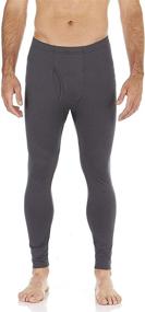 img 4 attached to Bodtek Men's Thermal Pants - Premium Long Johns with Fleece Lining, Ideal Base Layer Bottom for Ultimate Comfort