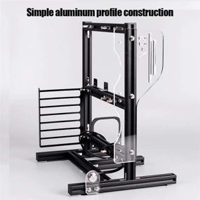 img 3 attached to 🖥️ Творческая Самодельная Корпусная Стойка для Компьютерной Материнской Платы - ATX/M-ATX/ITX Открытый Корпус с Отличной Теплоотдачей