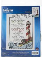 🏞️ discover tranquility with janlynn serenity lighthouse counted cross stitch kit logo