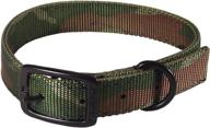 🐶 22-inch double thick camouflage nylon sports dog collar by hamilton logo