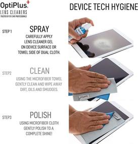 img 1 attached to 👓 OptiPlus Anti-Reflective Gel Lens Cleaner: Streak-Free Glasses Cleaning Solution with Dual-Purpose Microfiber Cloth