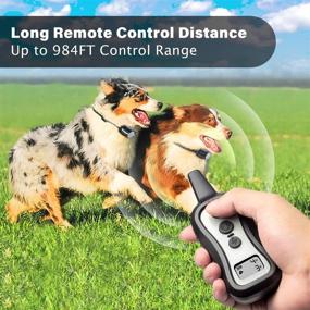 img 2 attached to 🐾 Upgraded Rainproof Dog Training Collar - BOUSNIC Remote Shock Collar for 2 Dogs, Beep, Vibration, and Shock Modes - Suitable for Small, Medium, Large Dogs (15-120 lbs, Battery Operated)