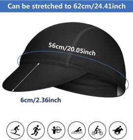 img 2 attached to 🚴 Breathable Unisex Cycling Cap for Summer – Sweat-Absorbing Bicycle Cap for Women and Men, Perfect for Running and Other Outdoor Sports