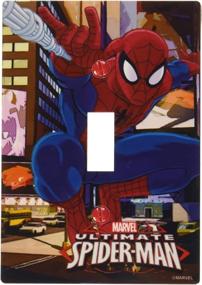 img 1 attached to 🕷️ Multi Marvel Spider-Man Single Toggle Wall Plate by AmerTac M1012T