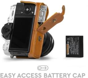 img 1 attached to 📸 Protective Leather Camera Case & Strap for Fujifilm X-T30, X-T20, X-T10 with 16-50mm / 18-55mm Lenses - MegaGear Ever Ready