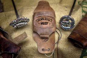 img 1 attached to 🥃 Handmade Bourbon Hide Drink Holster