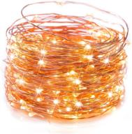 🌟 minetom fairy lights plug in, 40ft 120 led waterproof copper wire firefly lights, with remote and ul adaptor, starry string lights for wedding, indoor, outdoor, christmas, garden decoration - warm white logo