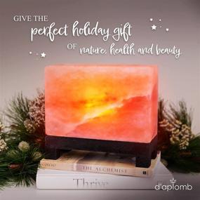 img 3 attached to 🌟 100% Authentic Natural Himalayan Salt Lamp; Hand-Carved Modern Rectangular Pink Crystal Rock Salt from The Himalayan Mountains; Footed Wooden Base, UL-Listed Dimmer Cord + Extra Bulb; 11.5 lb