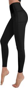 img 2 attached to FMY Women's Yoga Pants with Pockets - 👖 High Waisted Tummy Control Leggings for Running and Workout