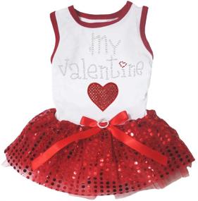 img 2 attached to 💕 Valentine Heart Puppy Dog Dress by Petitebella