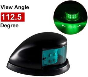 img 3 attached to ⛵️ Sebnux LED Boat Navigation Light - Red and Green Marine Bow Light for Pontoon and Small Boat (Black)