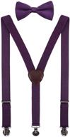 👔 pzle suspenders: adjustable, 100% purple and trendy logo