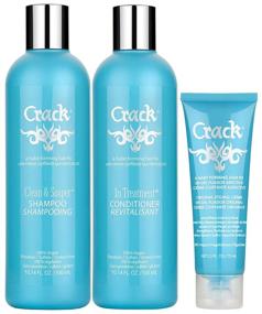 img 3 attached to 💇 HAIR CRACK FIX: Refreshing Cleansing Shampoo, Nourishing Conditioning Treatment & Styling Cream Set (10 oz, 2.5 oz)