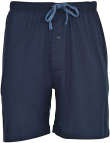 img 2 attached to Hanes Men's 2-Pack Cotton Lounge Drawstring Knit Shorts, Waistband & Pockets - Ultimate Comfort for Everyday Wear