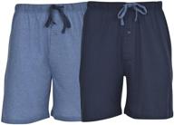 hanes men's 2-pack cotton lounge drawstring knit shorts, waistband & pockets - ultimate comfort for everyday wear logo