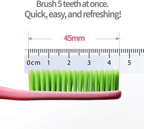 img 3 attached to 🪥 Enhance Dental Hygiene with King Head Deep Clean Toothbrush 4 Pack - Infused with Mugwort for Whiter Teeth, Fresher Breath, and Optimal Oral Care