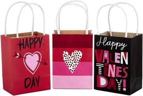 img 1 attached to 💝 Hallmark 5" Mini Paper Valentine's Day Gift Bags Assortment - A Perfect Pack of 5 Valentine Hearts for Gift Cards, Galentine's Day, Teacher Presents