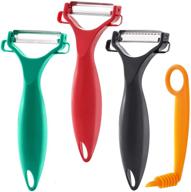 vegetable peeler y peeler julienne shredder logo