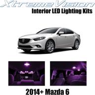 xtremevision внутренняя led-подсветка для mazda 6 2014 (12 штук) розовый набор внутренней led-подсветки с инструментом для установки логотип