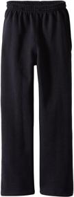 img 1 attached to 👖 Big Boys' Heavyweight Pocket Sweatpant with Open Bottom by Soffe