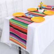 🎉 authentic helaku mexican runner tassels 14x108: vibrant and handcrafted décor accent логотип