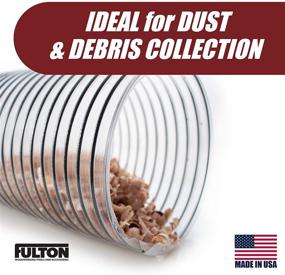 img 1 attached to 🔌 Ultra-Flex Clear Vue Heavy Duty PVC Dust Collection Hose - 6" x 10', Made in USA