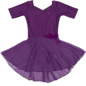 img 3 attached to Leveret Kids Girls Skirt Leotard: Long Sleeve Toddler-X-Large Sizes (2-14 Years) - Wide Color Selection