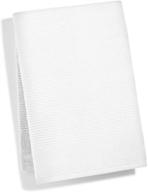 martha stewart collection quick dry reversible bath towel (white): luxurious and efficient towel for fast drying experience logo